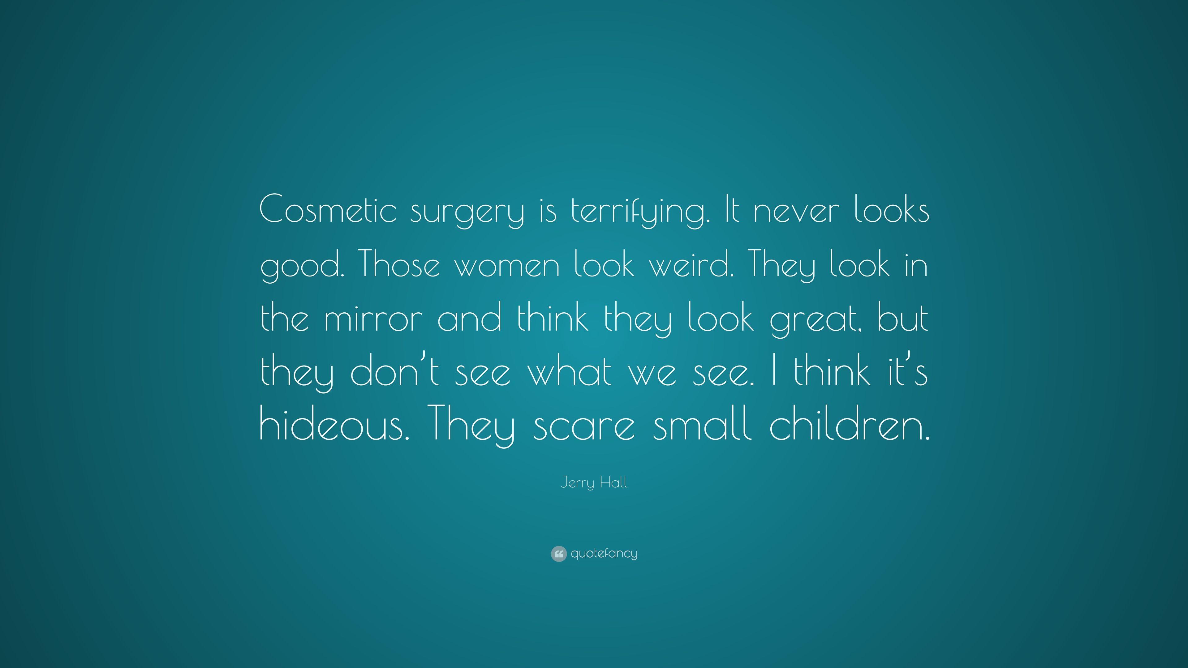 3840x2160 Jerry Hall Quote: “Cosmetic surgery is terrifying. It never looks
