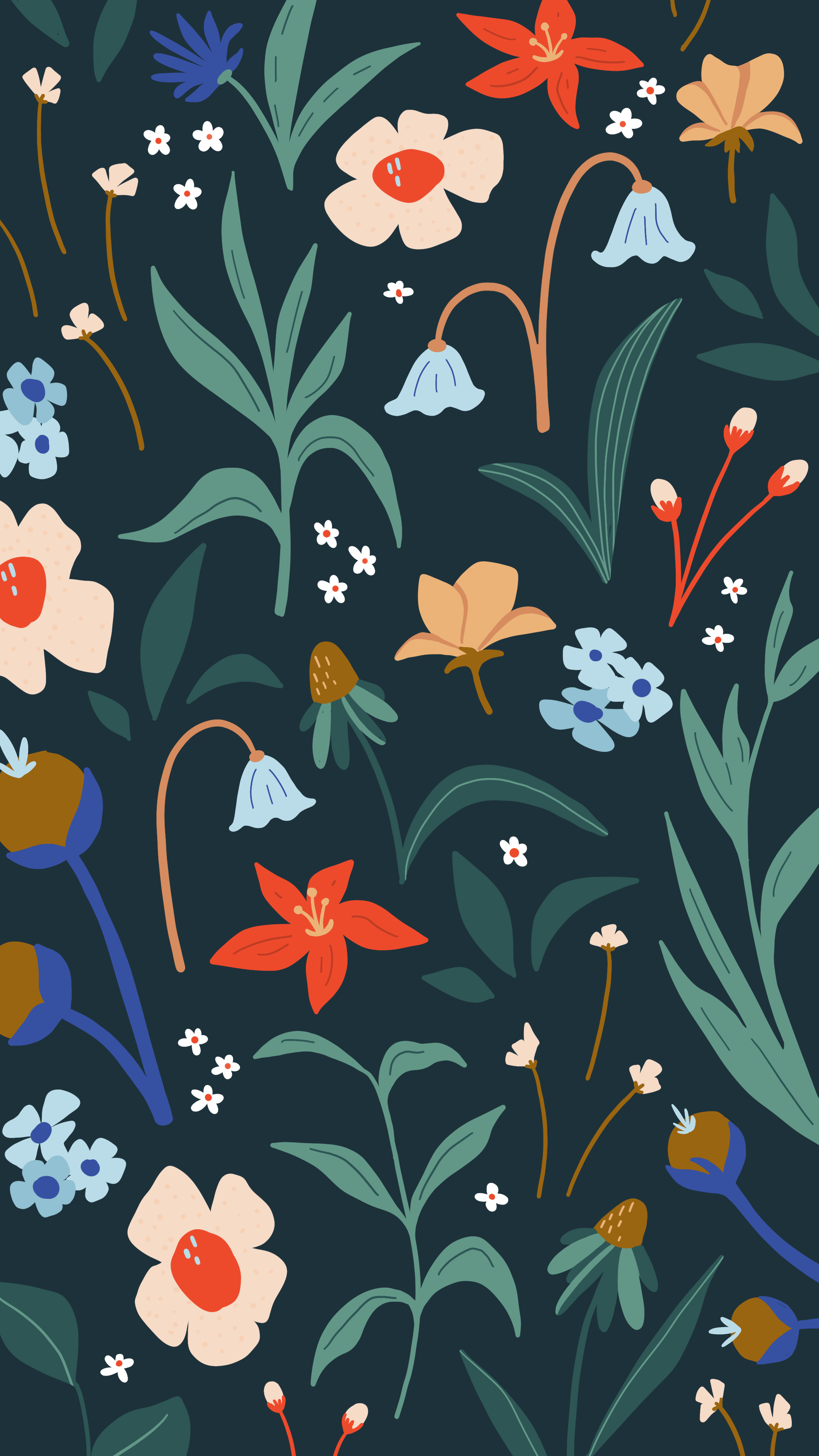 2160x3840 iphone 8. Floral iphone background, Vintage flowers wallpaper, Wallpaper nature flowers
