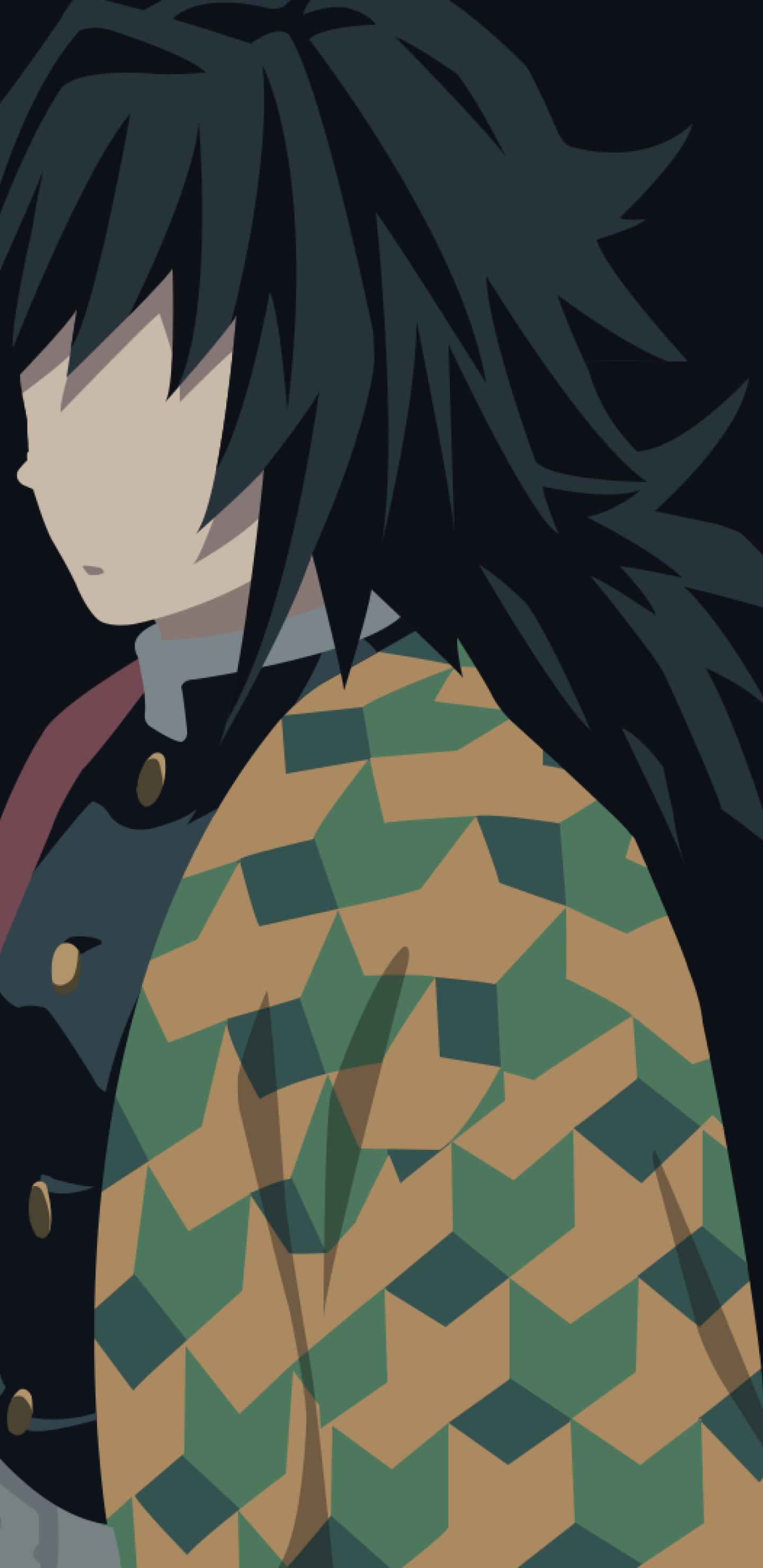 1440x2960 Giyuu Tomioka Kimetsu no Yaiba Minimal Samsung Galaxy Note S S SQHD Wallpaper, HD Minimalist 4K Wallpaper, Image, Photo and Background