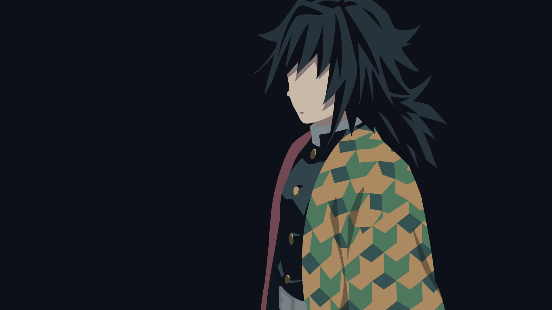 1920x1080 Giyuu Tomioka Kimetsu no Yaiba Minimal 1440P Resolution Wallpaper, HD Minimalist 4K Wallpaper, Image, Photo and Background