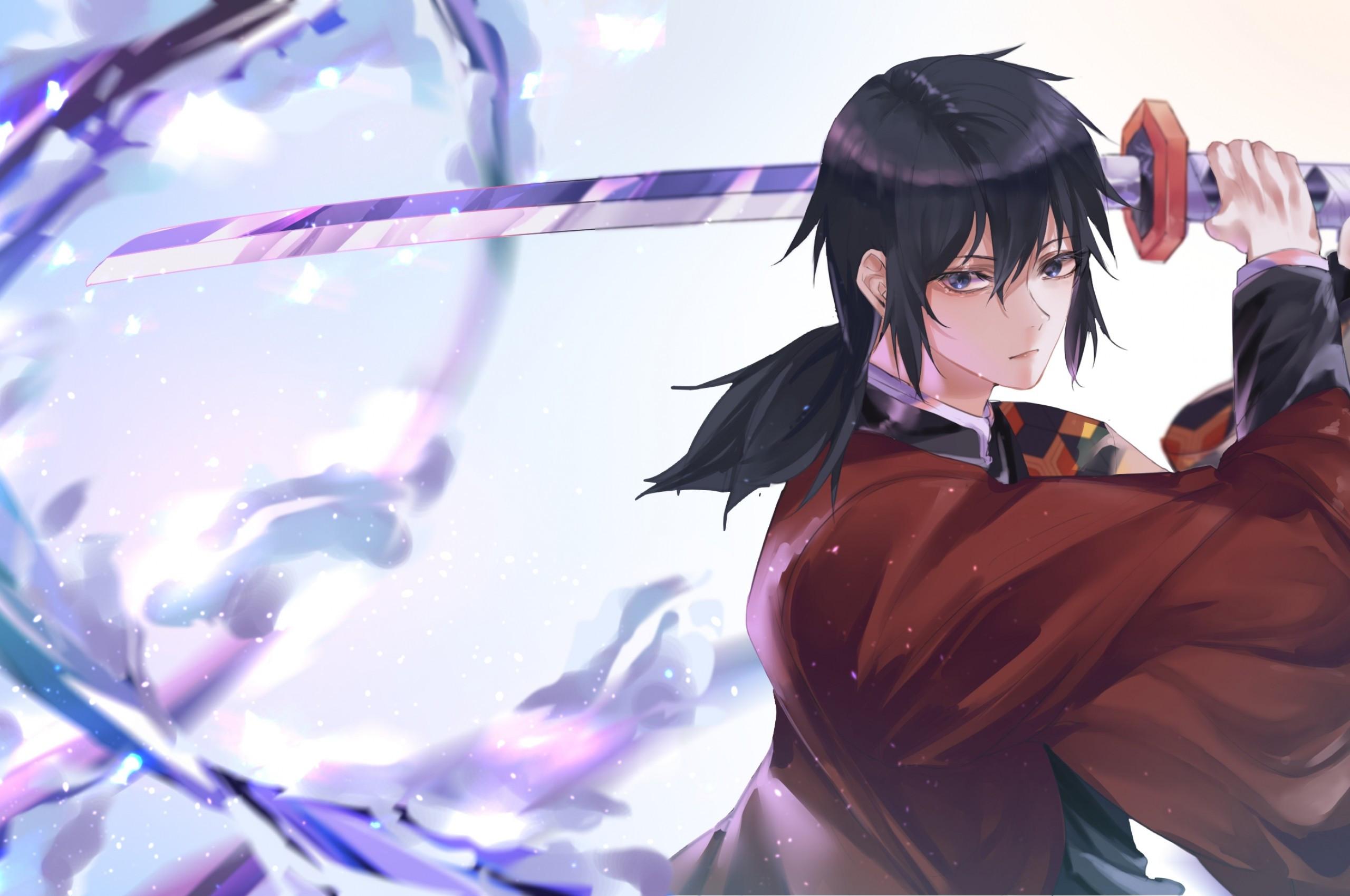 2560x1700 Download 2560x1700 Tomioka Giyuu, Kimetsu No Yaiba, Demon Slayer Wallpaper for Chromebook Pixel