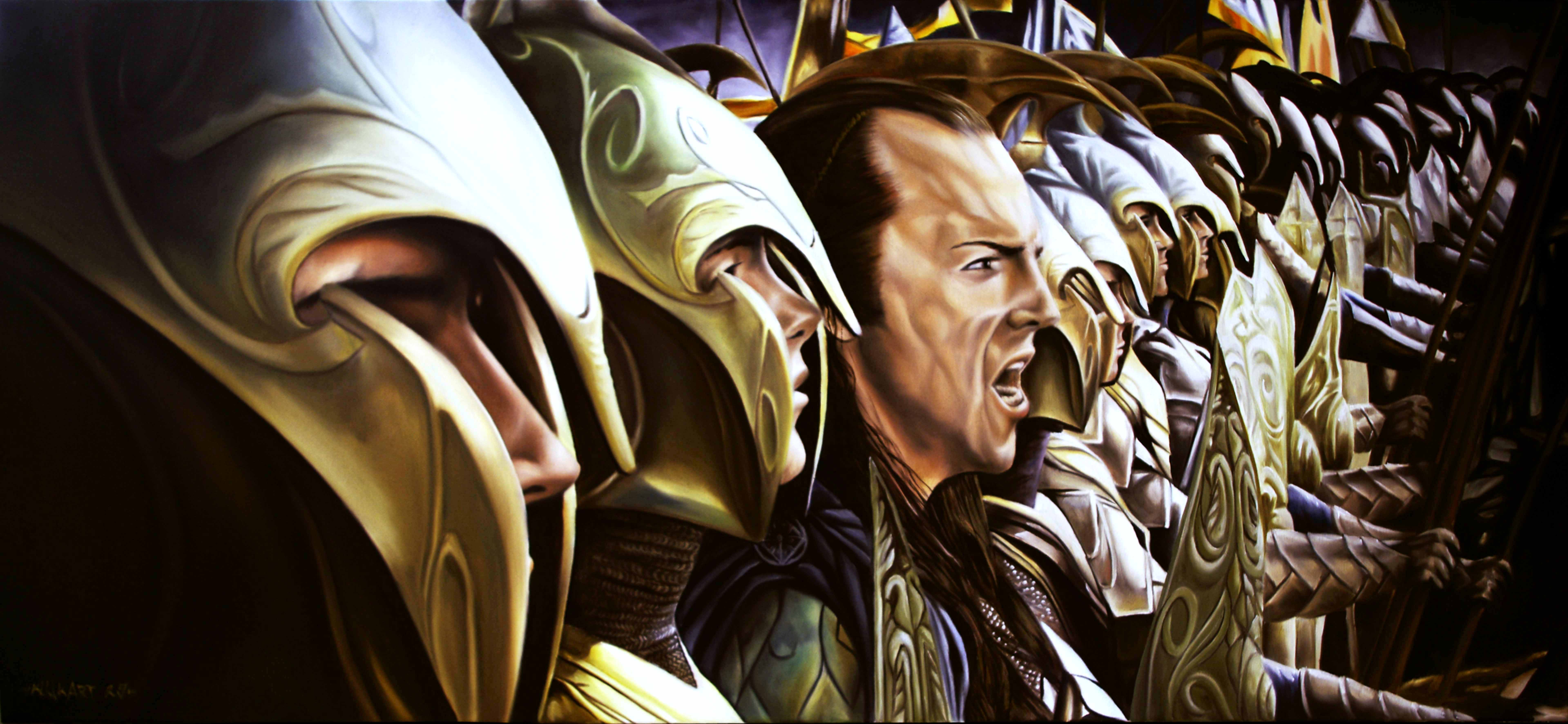 7677x3543 The lord of rings elves artwork elrond deskx3543