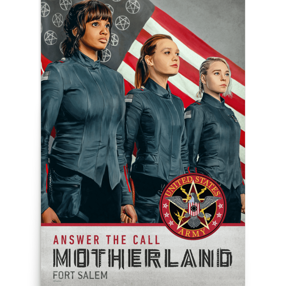 1000x1000 Motherland: Fort Salem Line Up Premium Satin Poster
