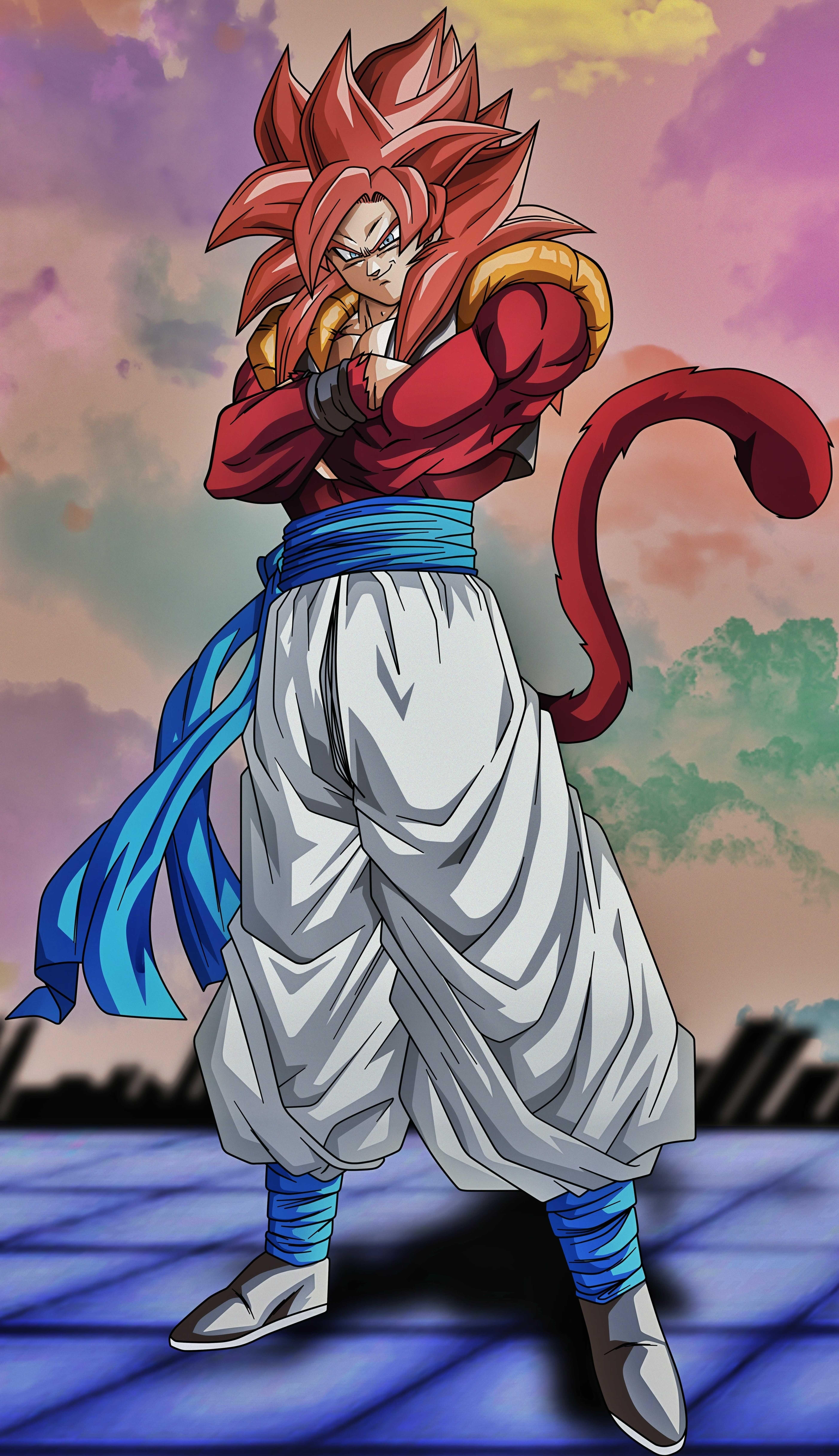 5612x9741 iPhone Super Saiyan 4 Gogeta Wallpaper