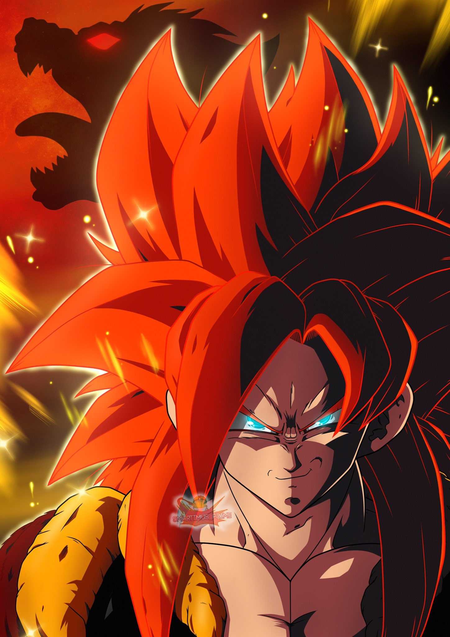 1448x2048 SSJ4 Gogeta Wallpaper Free HD Wallpaper