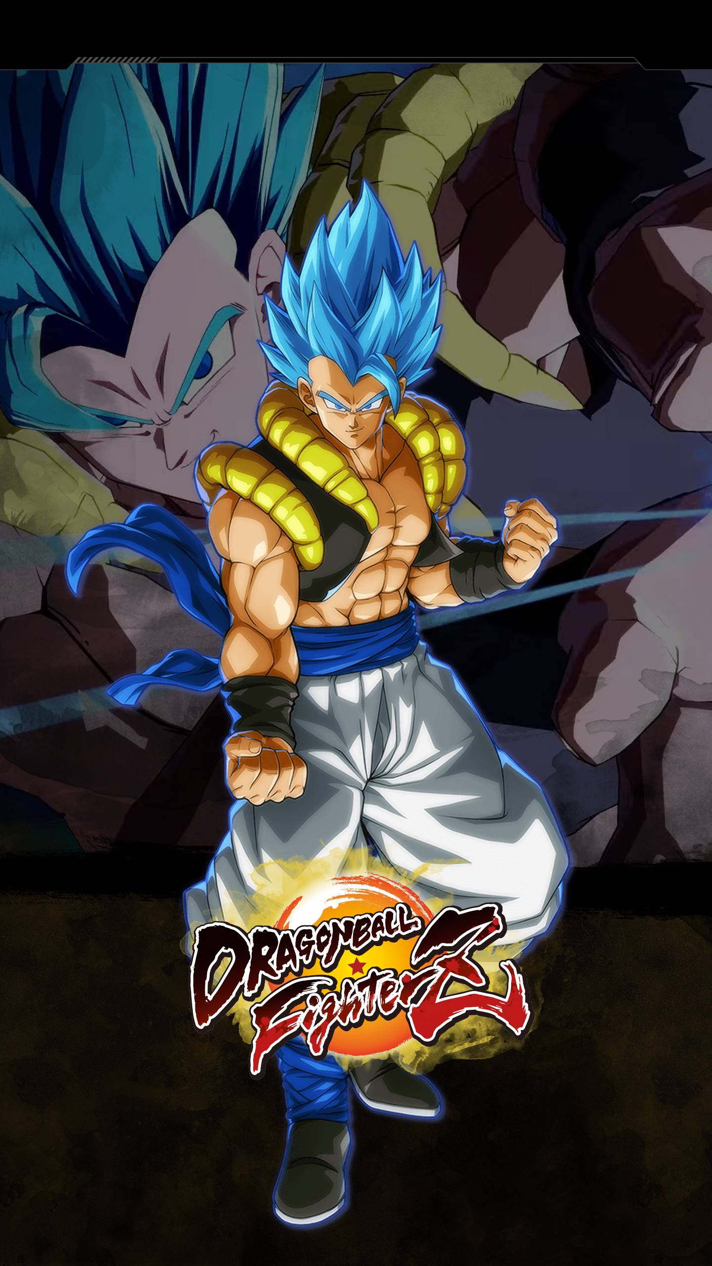 1440x2560 Dragon Ball FighterZ Gogeta (SSGSS) Wallpaper. Cat with Monocle