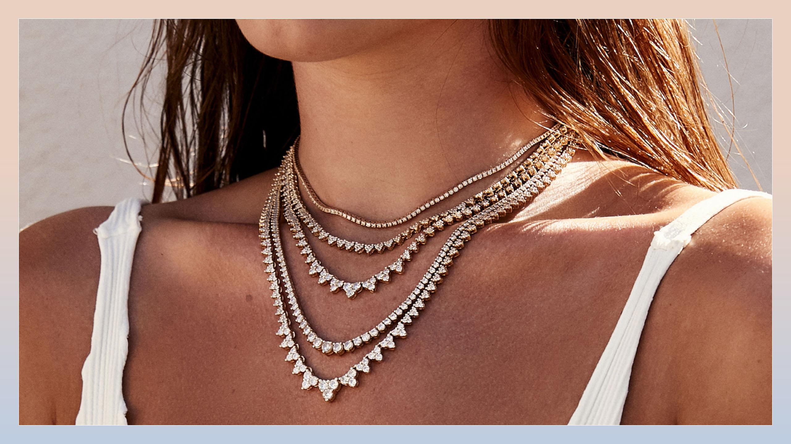 2560x1440 Diamond Riviere Necklaces: Timeless Essentials