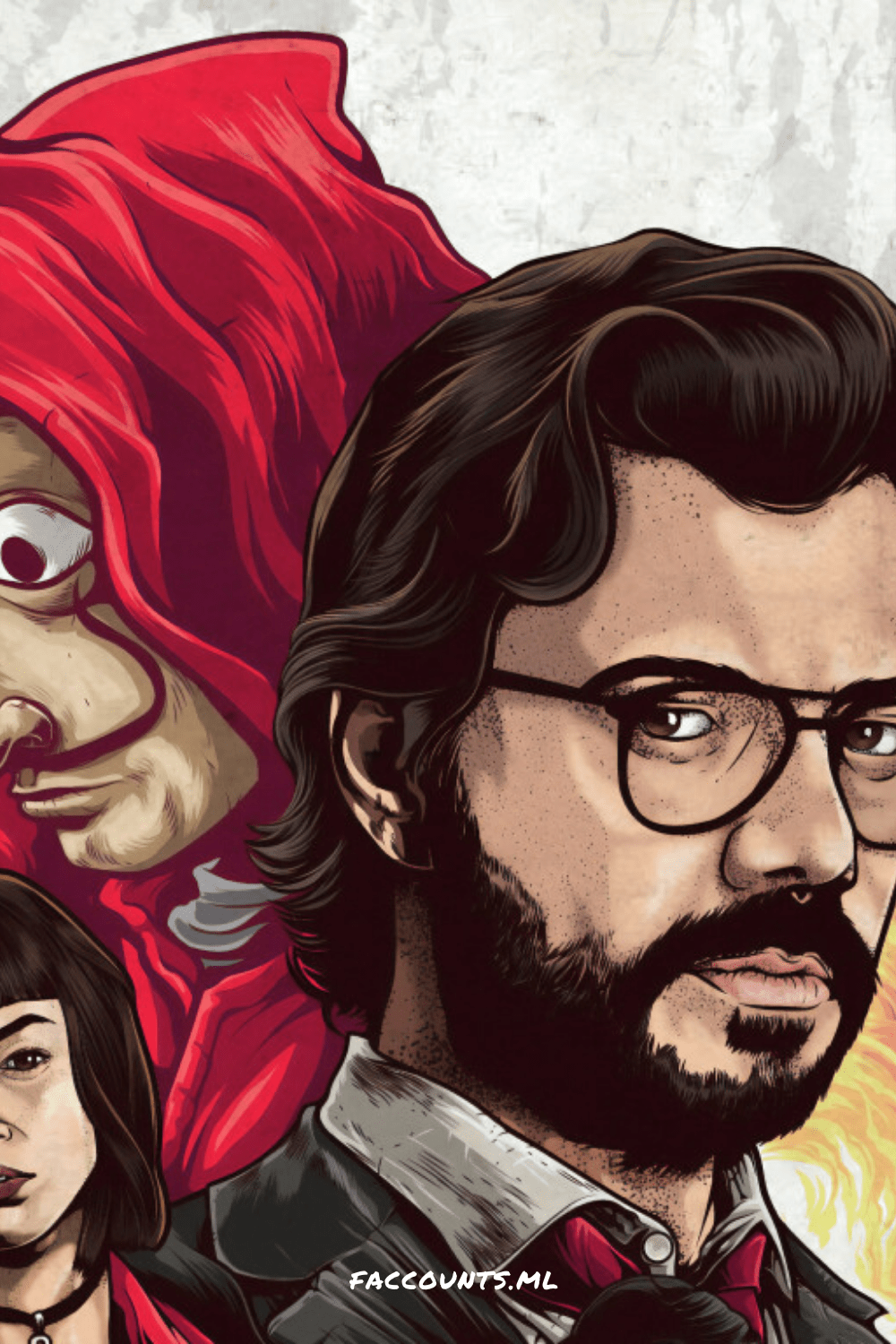 1000x1500 Money Heist Wallpaper