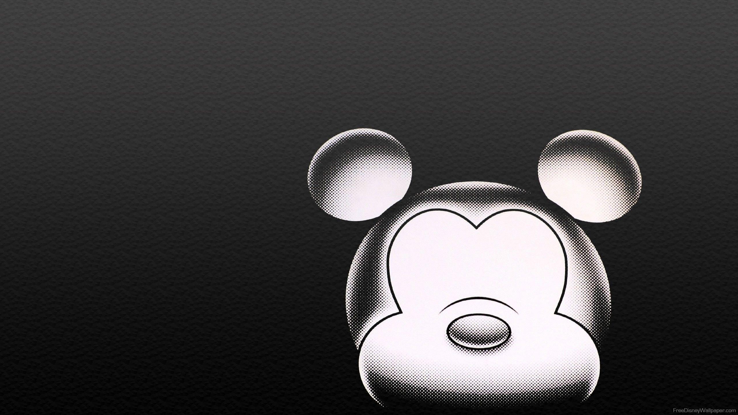 2560x1440 Mickey Mouse Black and White Wallpaper
