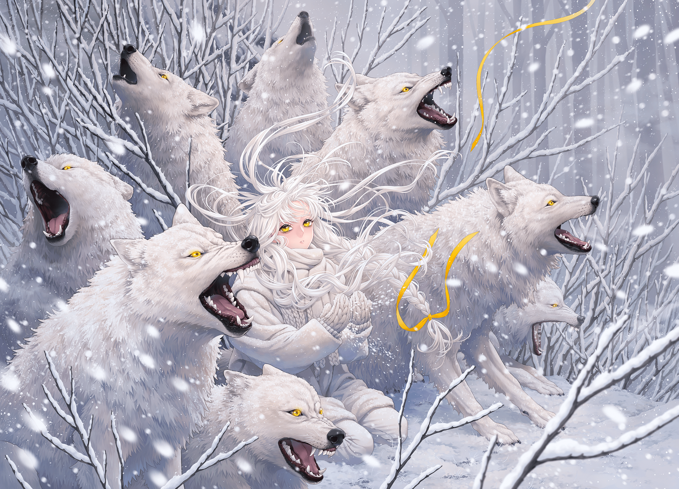 2200x1584 wolf HD wallpaper, Background