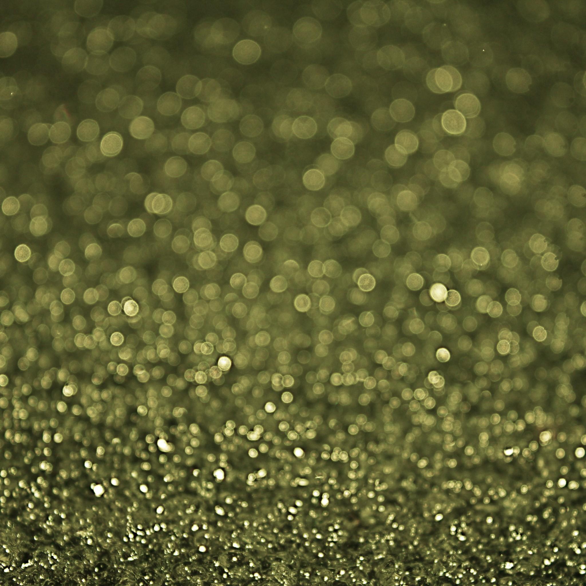 2048x2048 Golden Olive Glitter Green Glitter Background