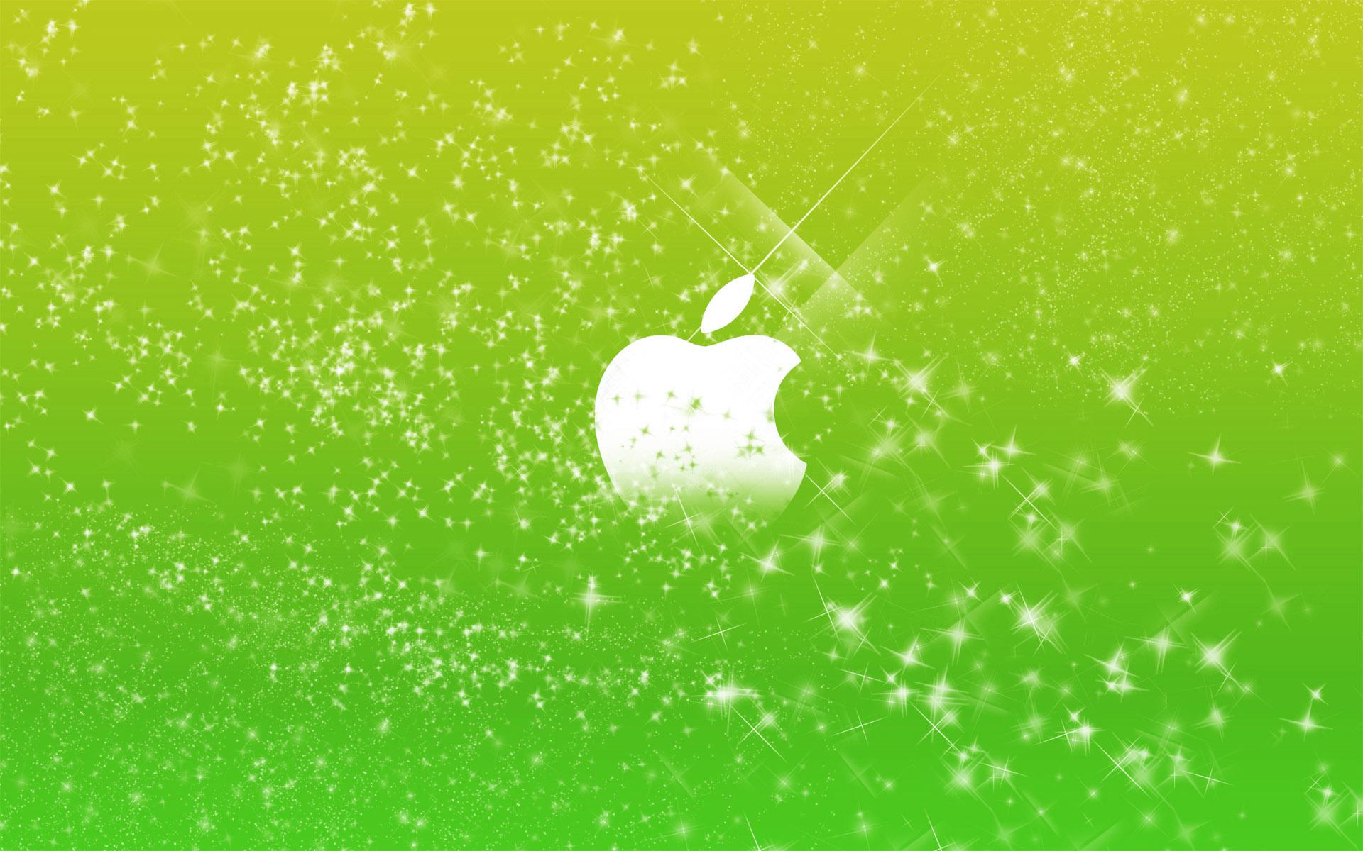 1920x1200 Wallpaper 4k Apple Logo in Green Glitters Apple, Glitters, green, Logo