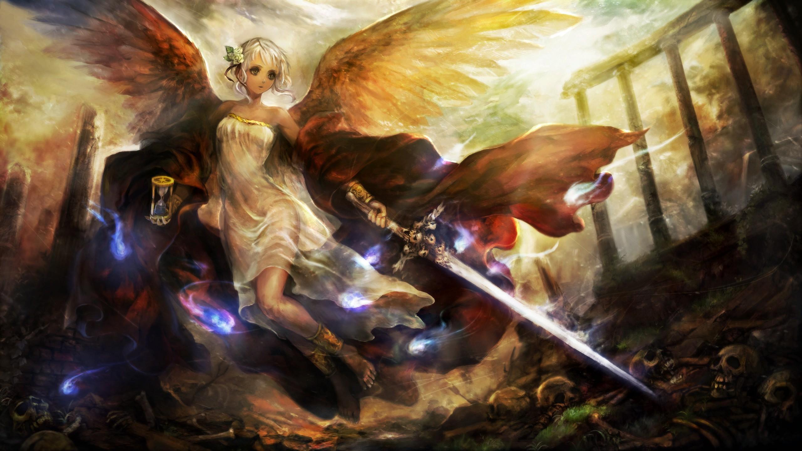 anime angel with a sword