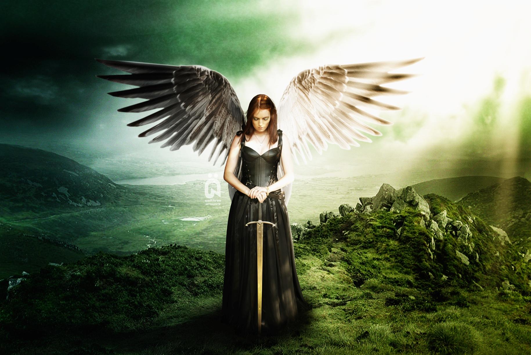 1830x1222 Sad Angel Mobile Wallpaper : Other Wallpaper