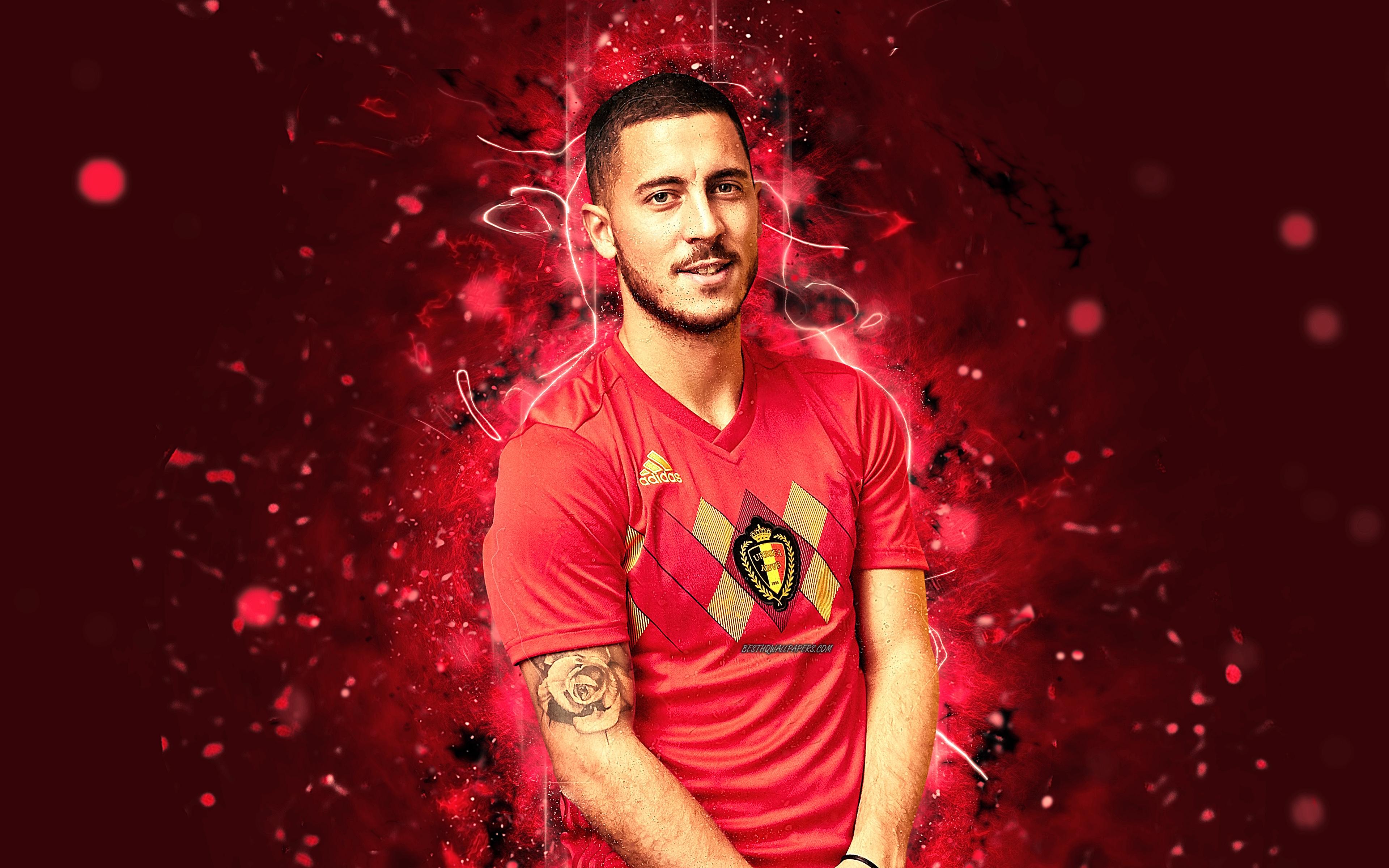 3840x2400 Belgian Eden Hazard Soccer Wallpaper:3840x2400