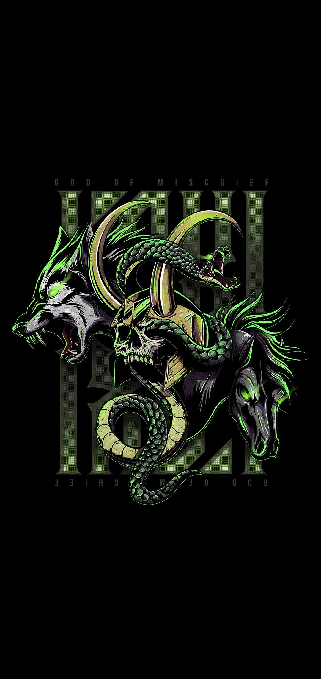1080x2281 LOKI WALLPAPER AMOLED 4K