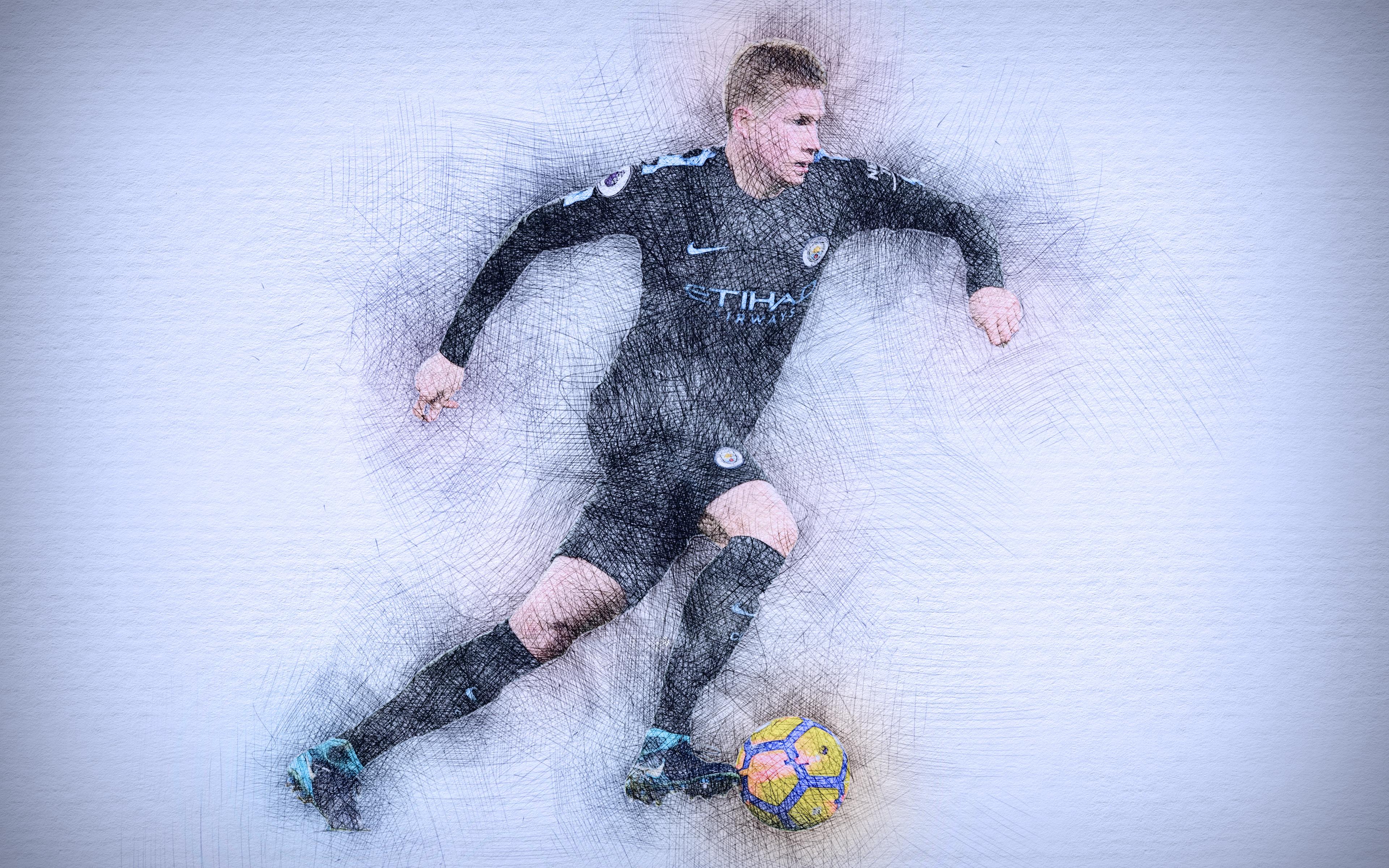 3840x2400 Soccer, Kevin De Bruyne, Belgian, Manchester City F.C. wallpaper