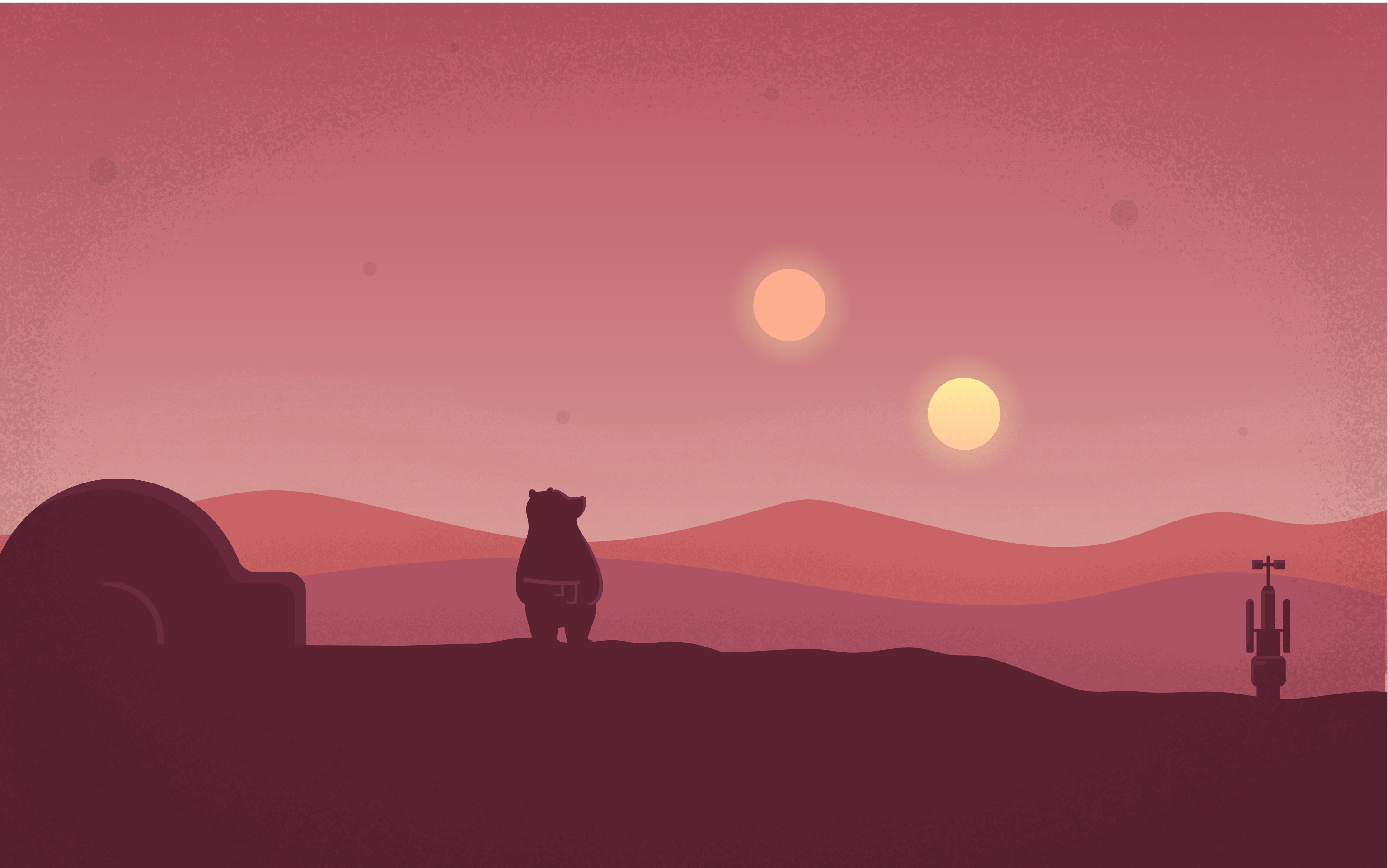 3072x1921 Bear Themed Wallpaper for your iPhone, iPad, and Mac
