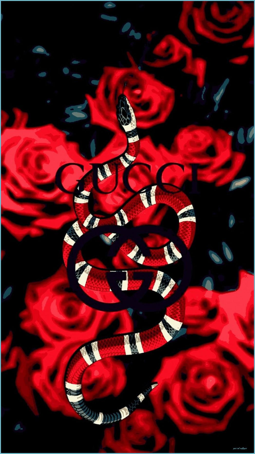 1047x1862 Roses Of Gucci Snake Gold Wallpaper iPhone, Hypebeast iPhone Red Wallpaper