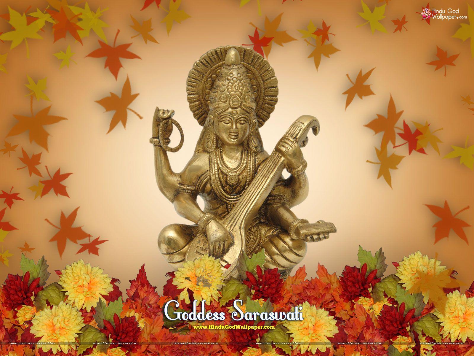1600x1200 Happy Saraswati Puja Wallpaper