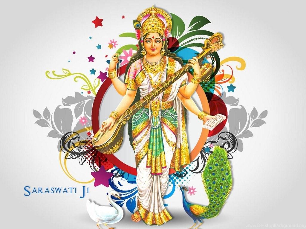 1024x768 Saraswati Vandana Photo, Image & Wallpaper Download Free Desktop Background