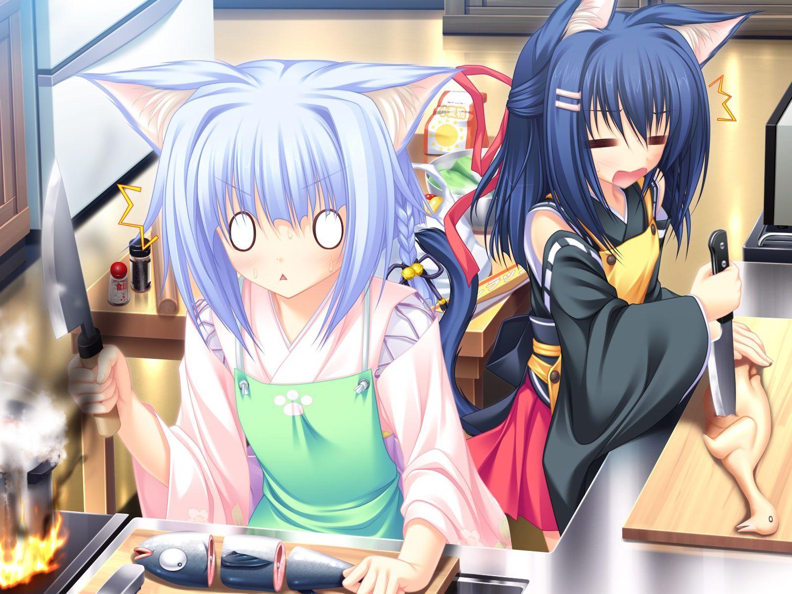 1600x1200 Catgirl Wallpaper