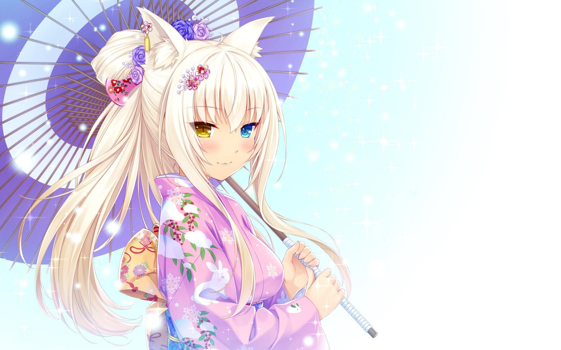 1920x1200 Anime Cat Girl Wallpaper 21362