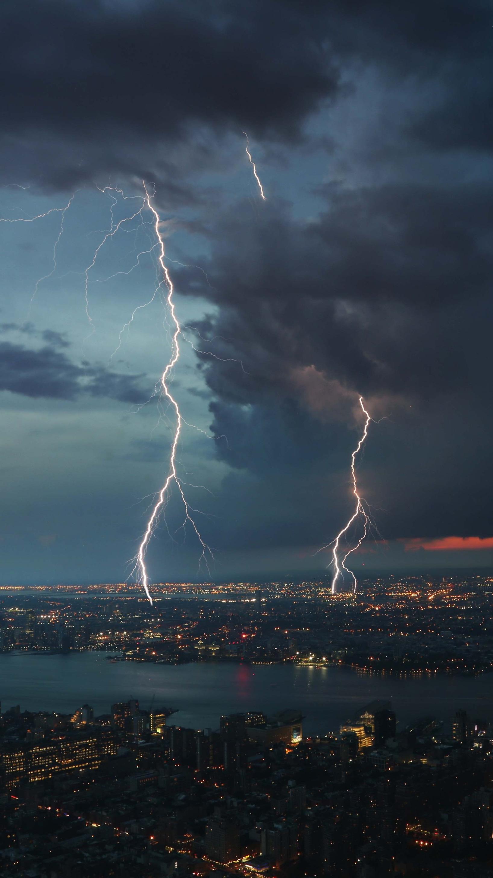 1636x2913 New York City Rain Storm Clouds IPhone Wallpaper Wallpaper : IPhone Wallpaper