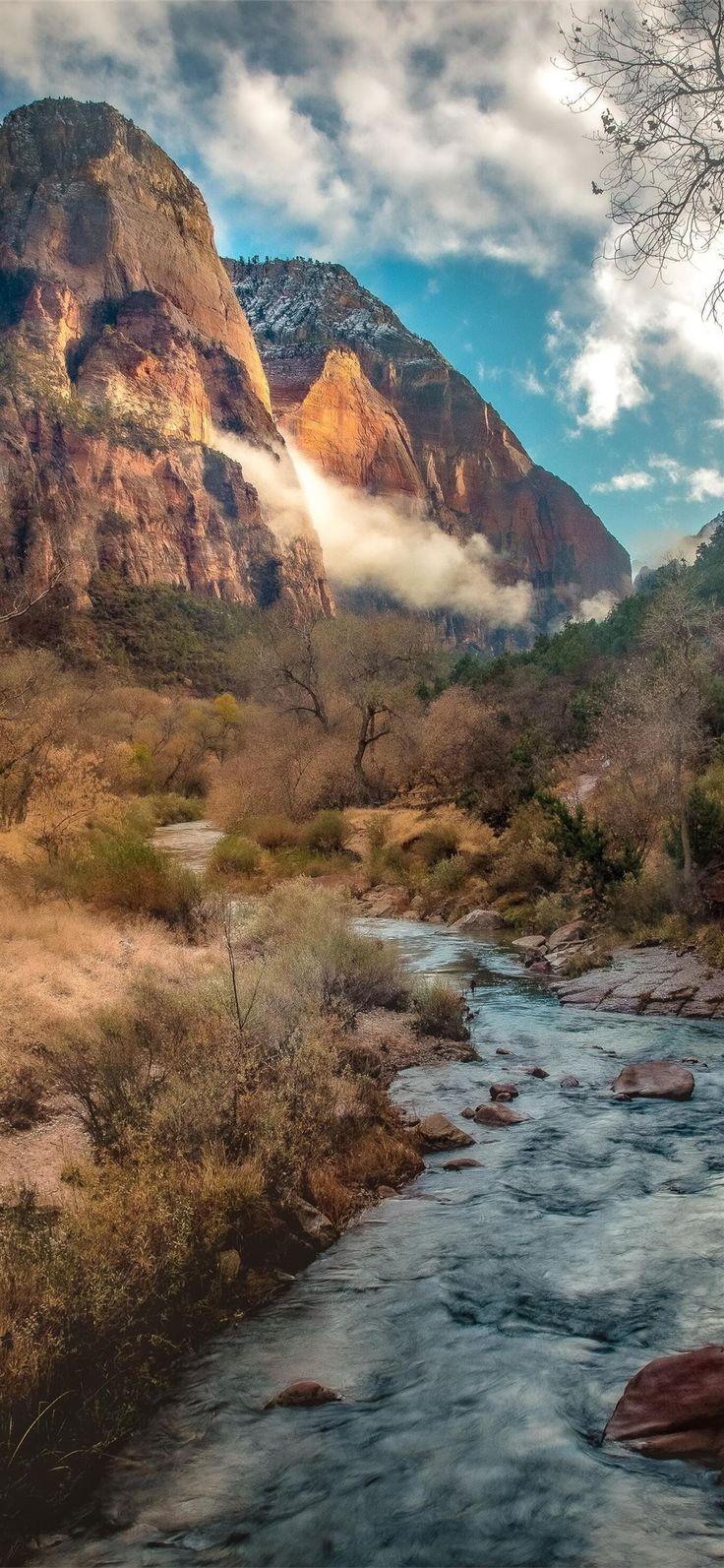 736x1593 Zion National Park iPhone X Wallpaper. Beautiful nature, Nature photography landscape, Beautiful landscapes