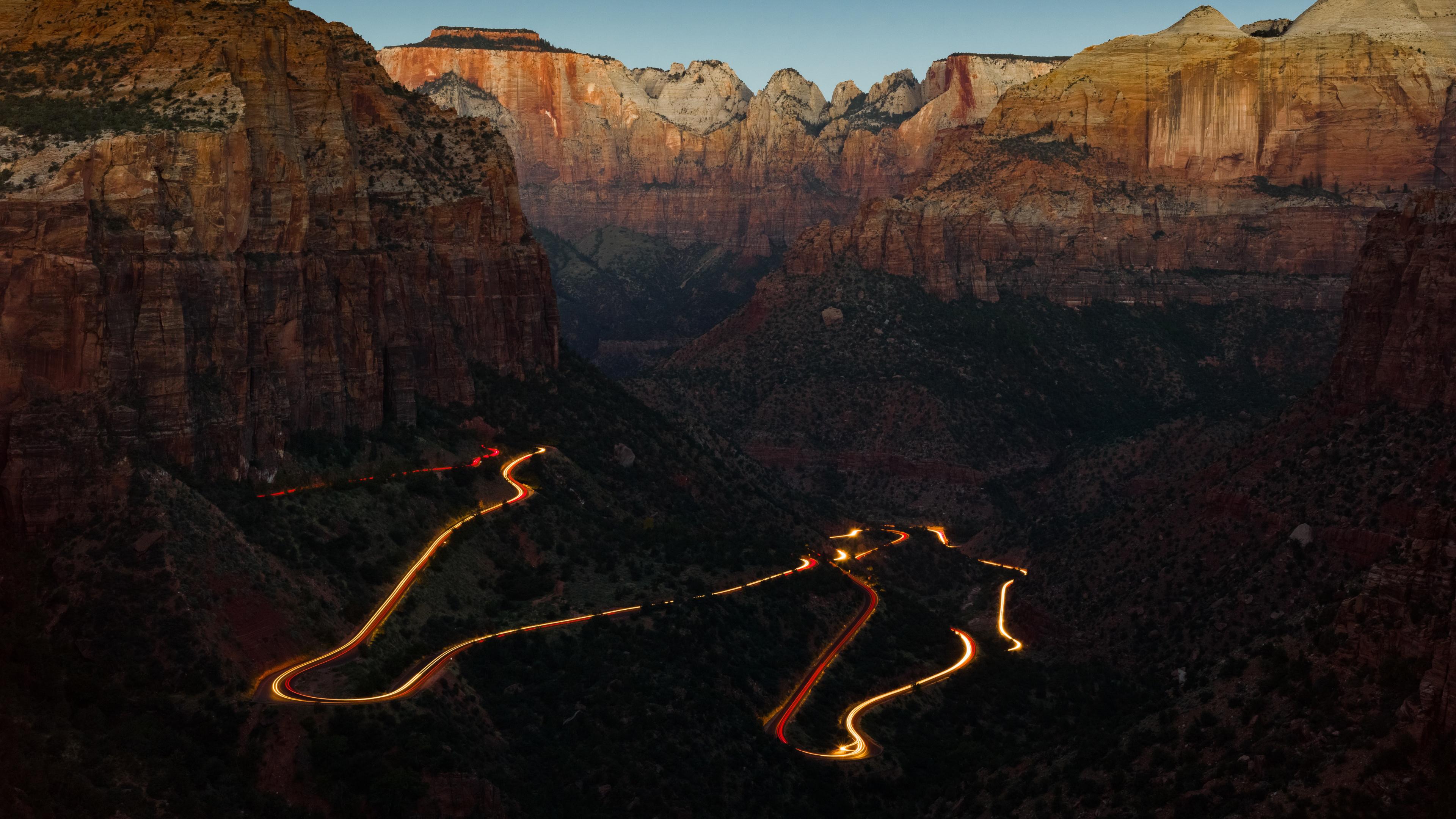 3840x2160 Zion National Park Canyon Overlook At Dawn 4k, HD Nature, 4k Wallpaper, Image, Background, Photo and Picture