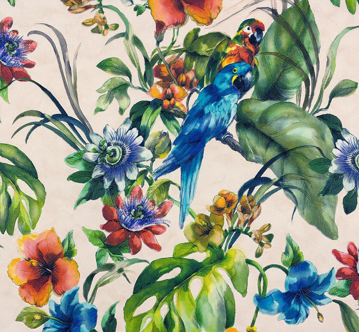 1200x1111 Exotic Bird Flowers Wallpaper