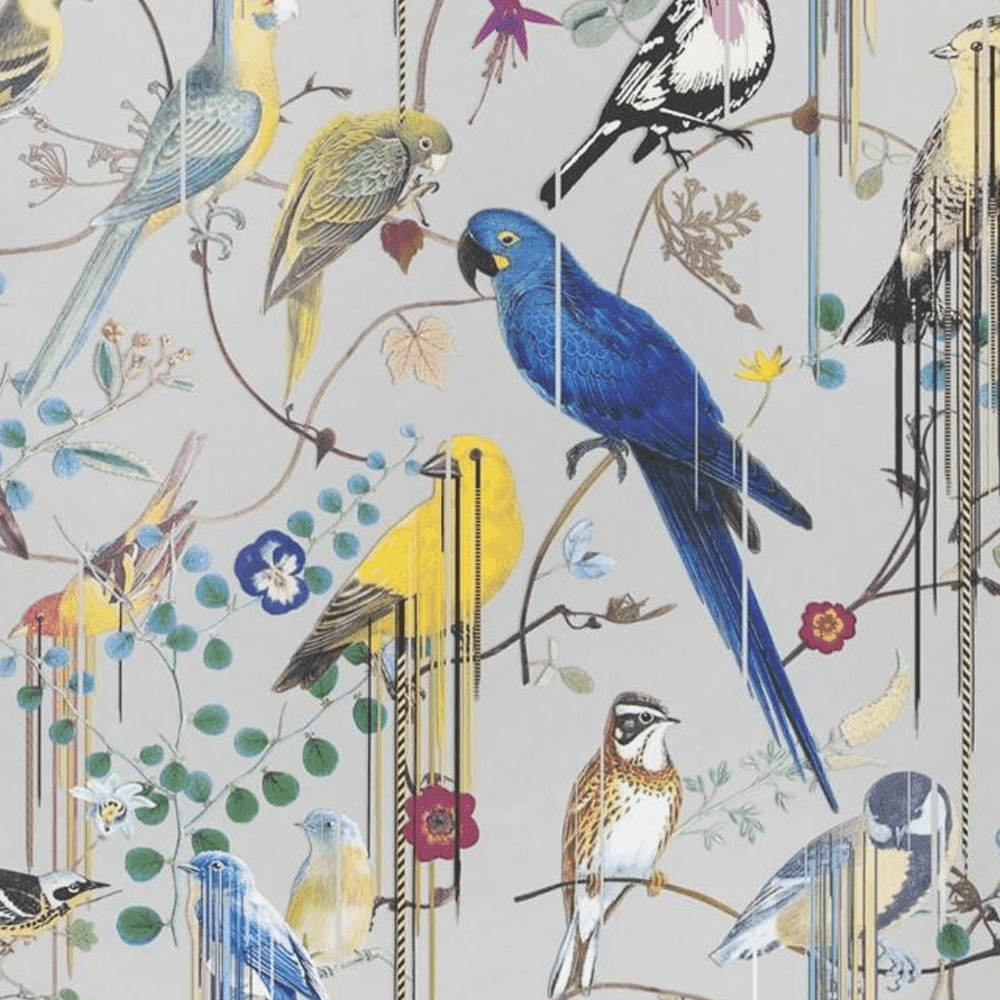 1000x1000 Birds Sinfonia Wallpaper from Christian Lacroix Naturelle Wallpaper Collection