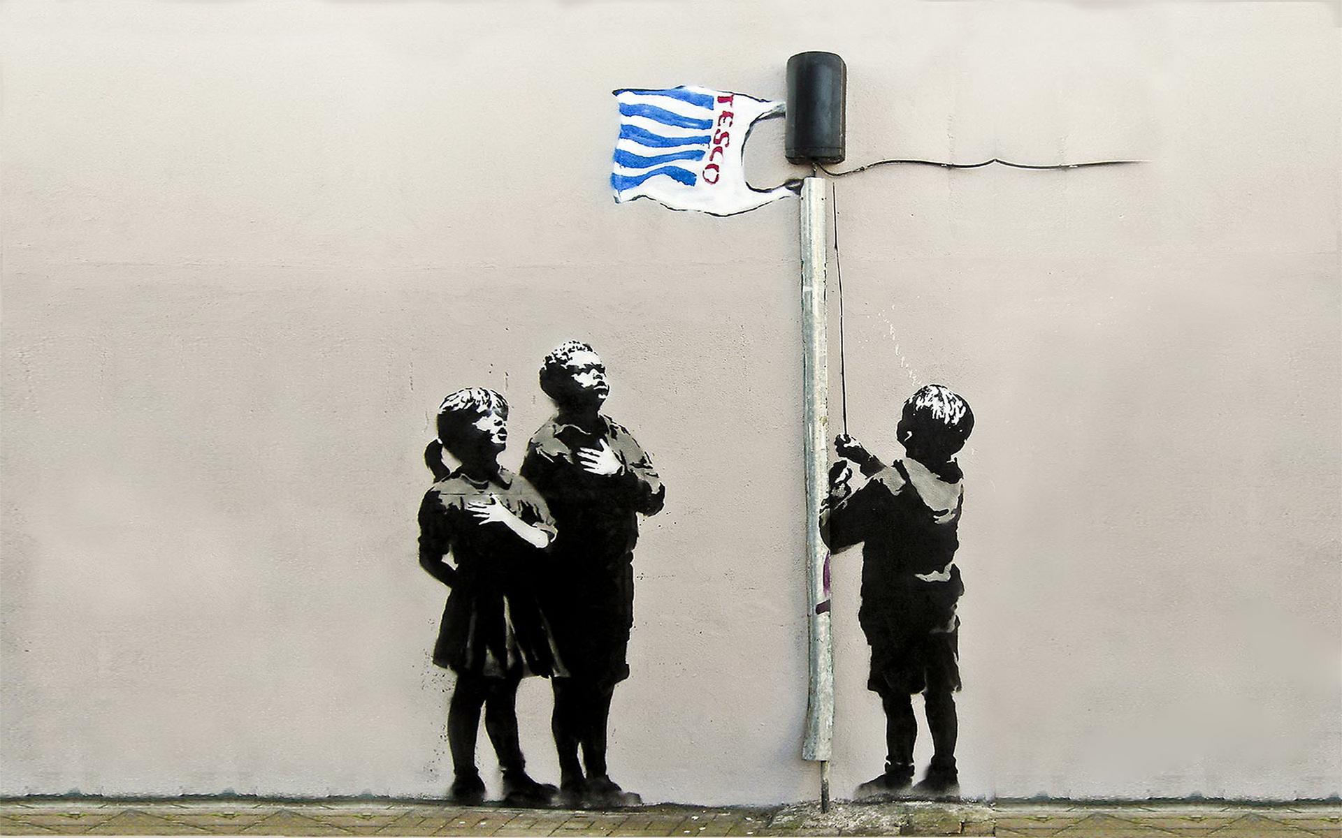 1920x1200 Download Free Banksy Art Wallpaper