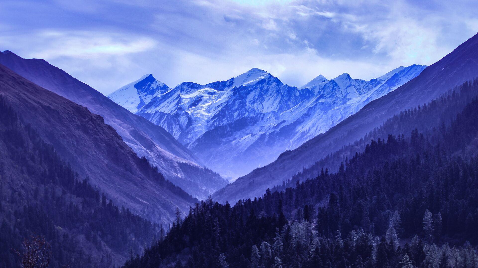 1920x1080 Mountain Range Blue 5k Laptop Full HD 1080P HD 4k Wallpaper, Image, Background, Photo and Picture