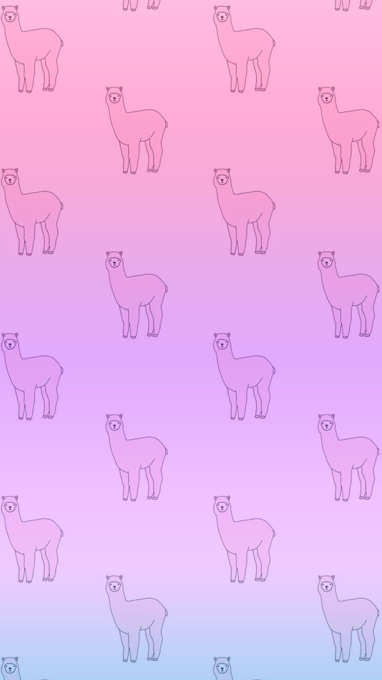 1242x2208 Alpacas Mobile Wallpaper