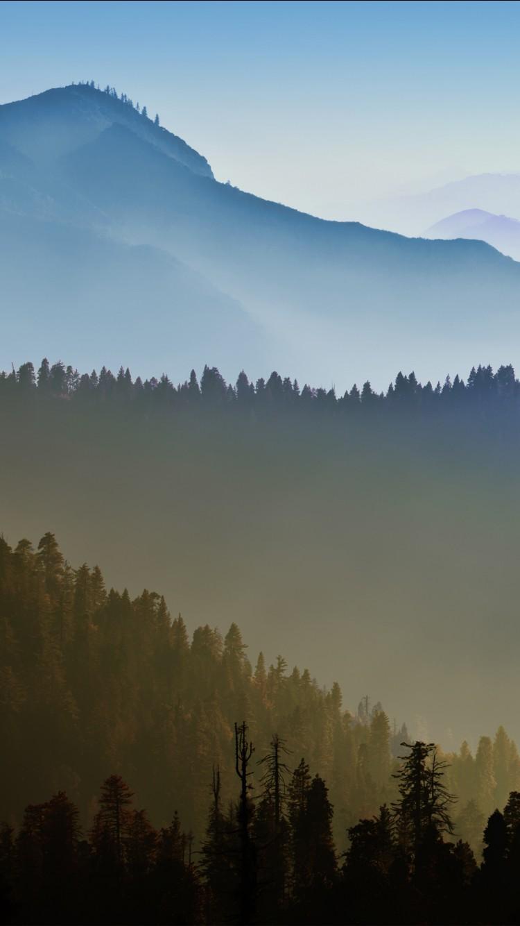 750x1334 Mountain Range 4K Wallpaper