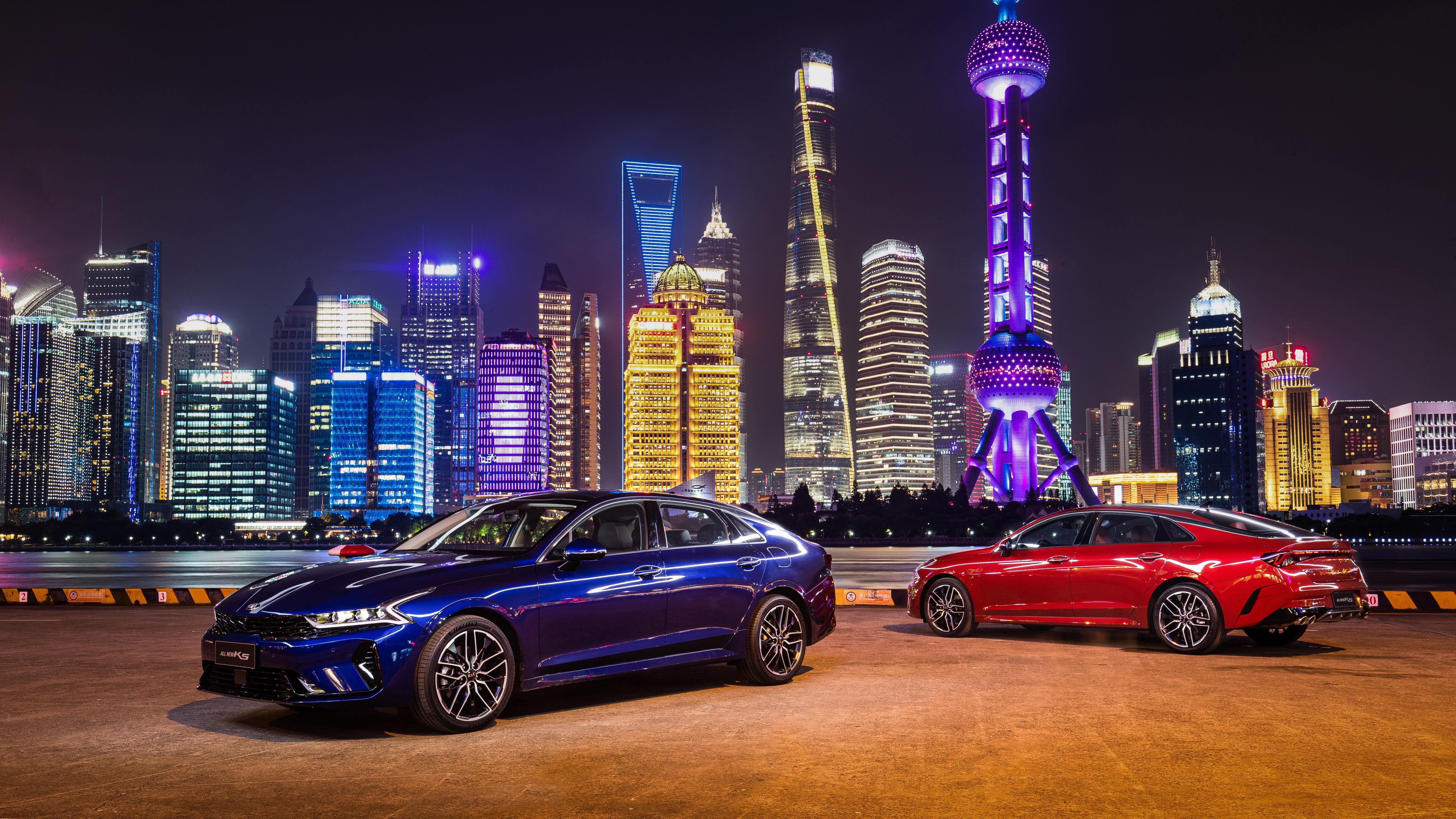 5472x3078 Kia K5 GT Line Wallpaper 4K, Shanghai