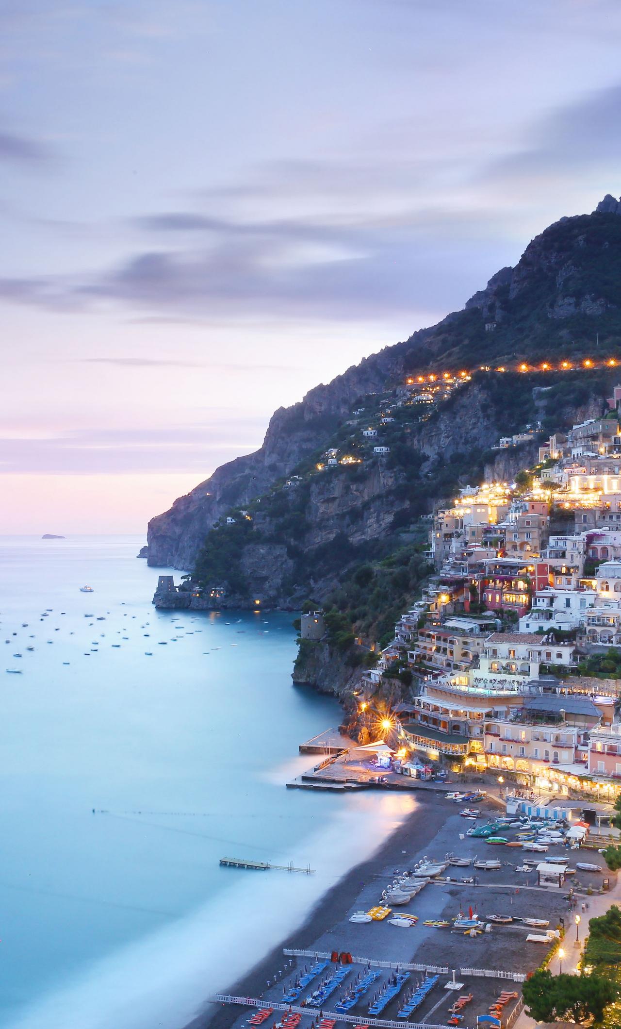 1280x2120 Download Coastal city, Positano, Italy wallpaper, 1280x iPhone 6 Plus