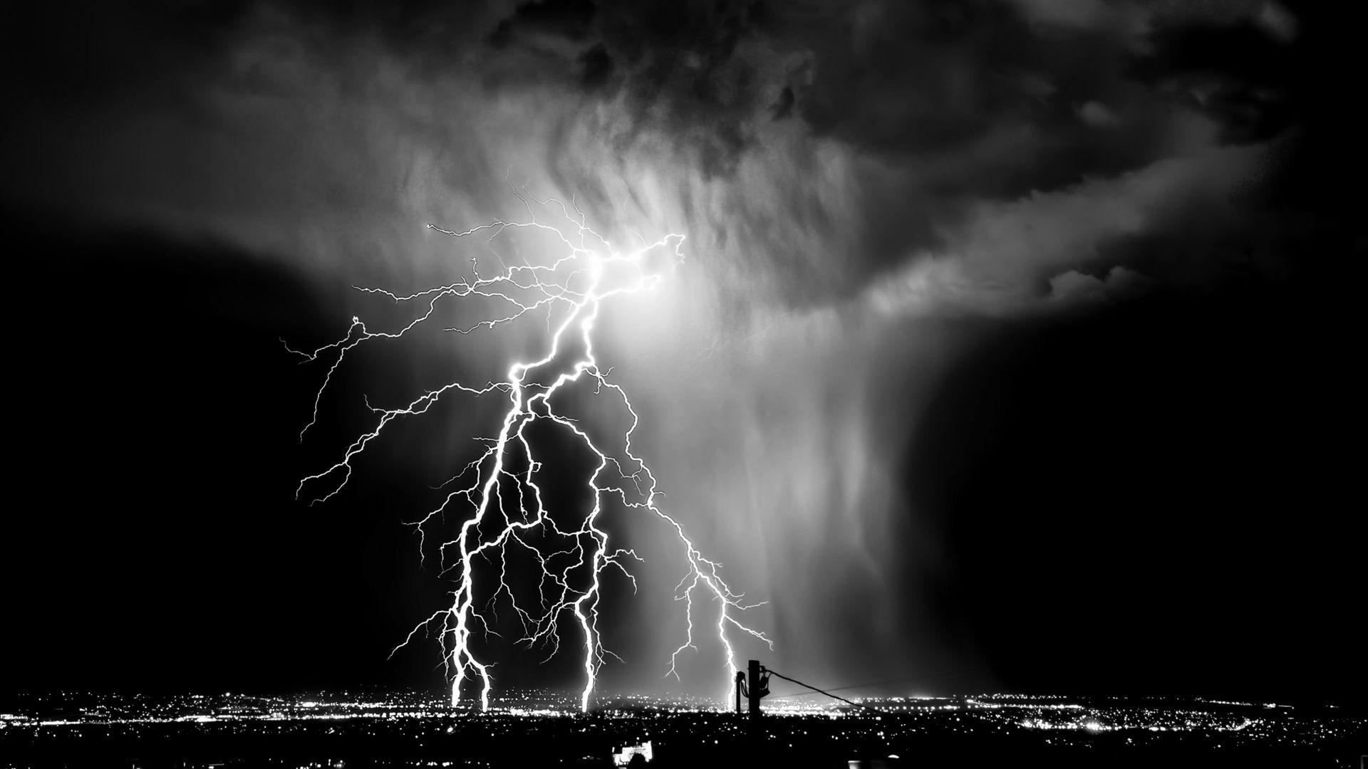 1920x1080 Unusual heavy thunderstorm Desktop wallpaper 1920x1080