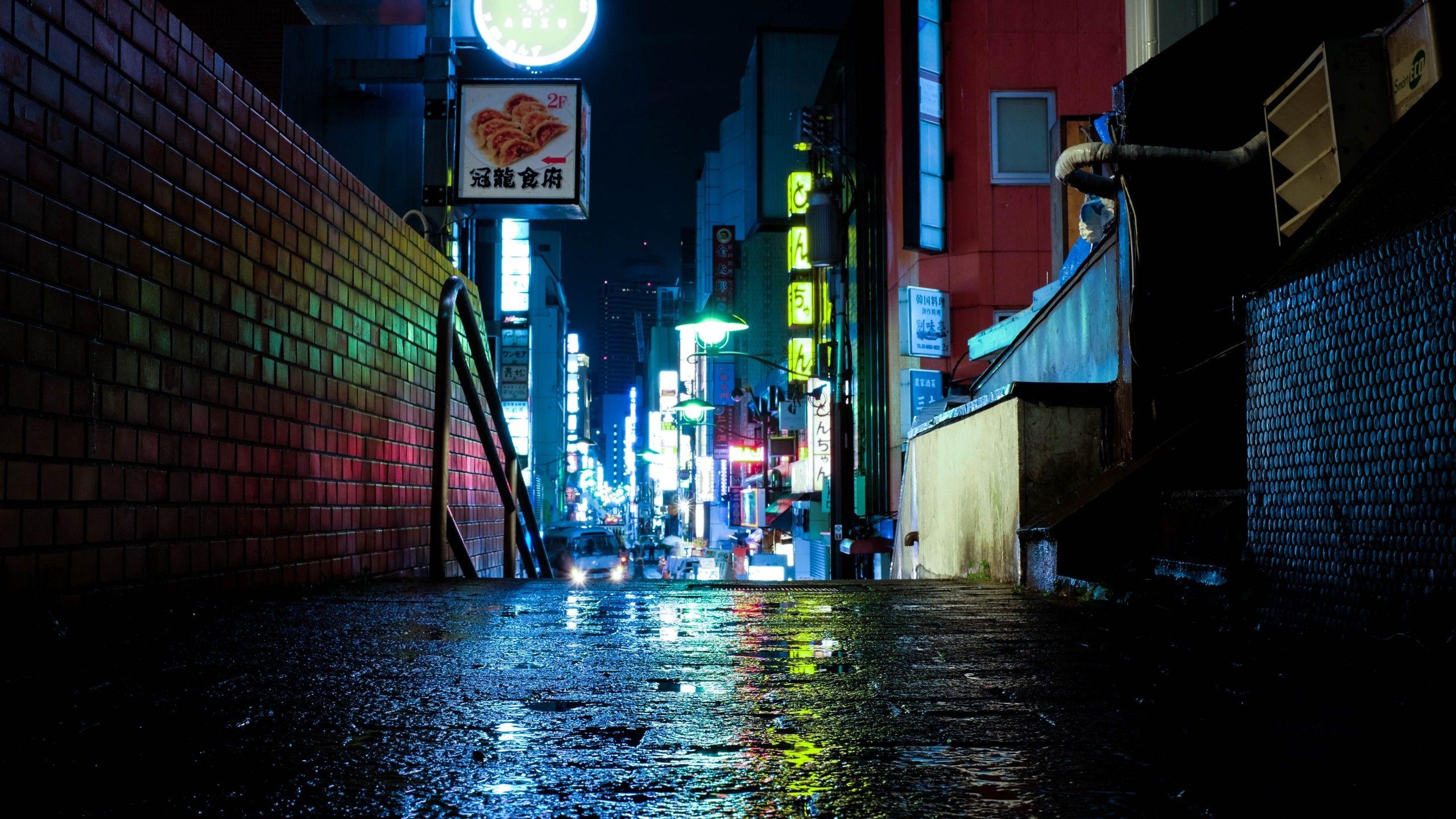 2560x1440 Tokyo Lights Wallpaper