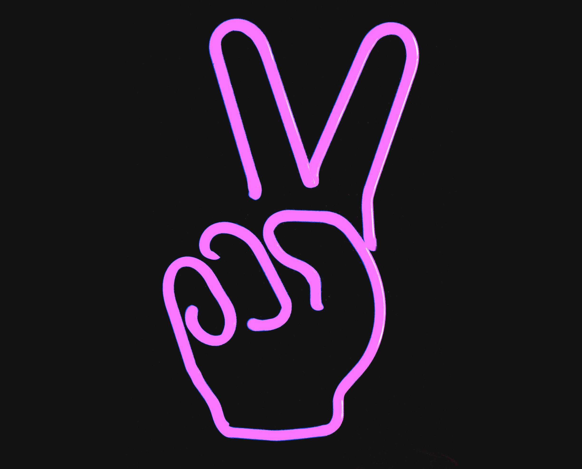 Neon Peace Wallpapers - Top Free Neon Peace Backgrounds - WallpaperAccess