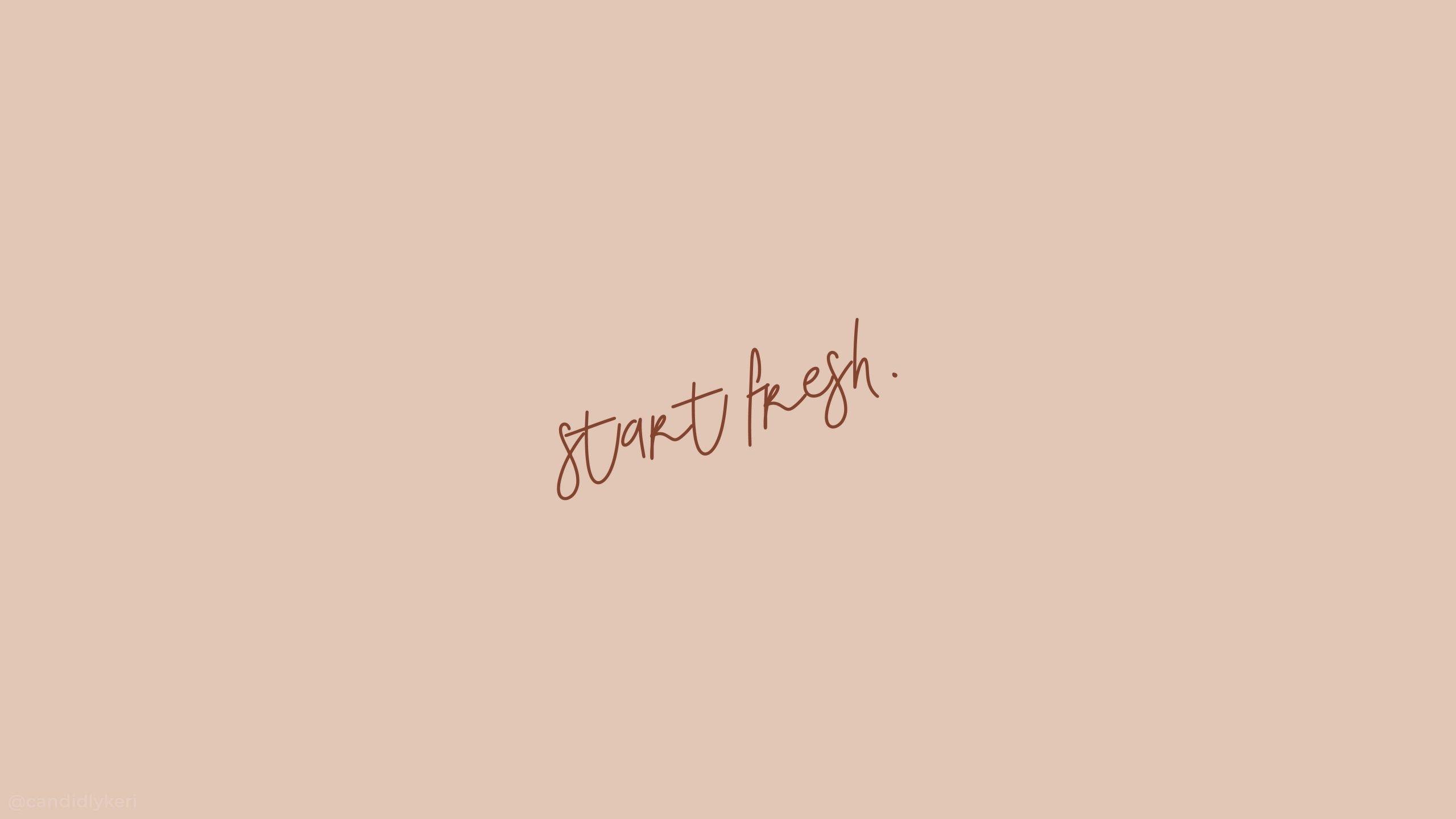 2560x1440 Peach Aesthetic start fresh Wallpaper • Wallpaper For You HD Wallpaper For Desktop & Mobile