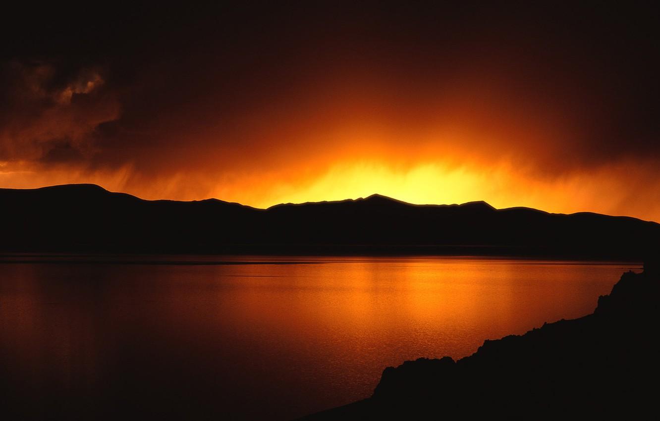 1332x850 Wallpaper sea, the sky, water, landscape, mountains, lake, the ocean, view, the evening, ocean, sunset, water, sunset, river sea image for desktop, section пейзажи