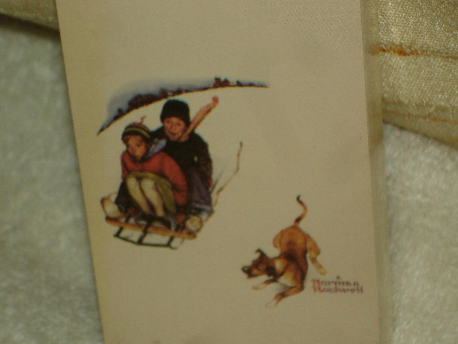 1600x1200 NORMAN ROCKWELL WINTER THEMED PLAYING CARDS FROM 1990'S SEND AWAY OFFER: NEW