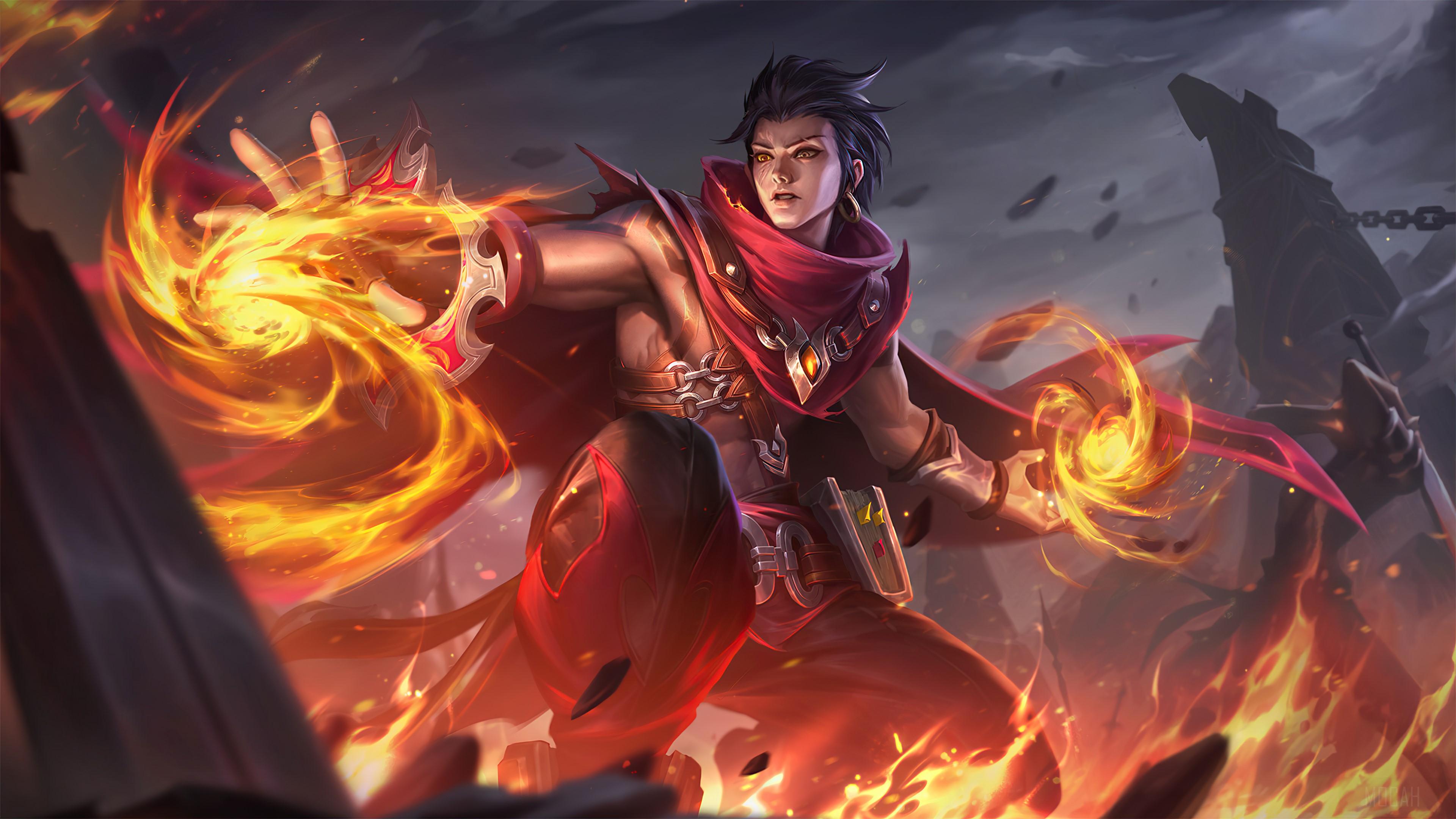 3840x2160 Valir, Draconic Flame, Mobile Legends Bang Bang, MLBB, ML, Video Game, Skin 4k wallpaper. Mocah HD Wallpaper