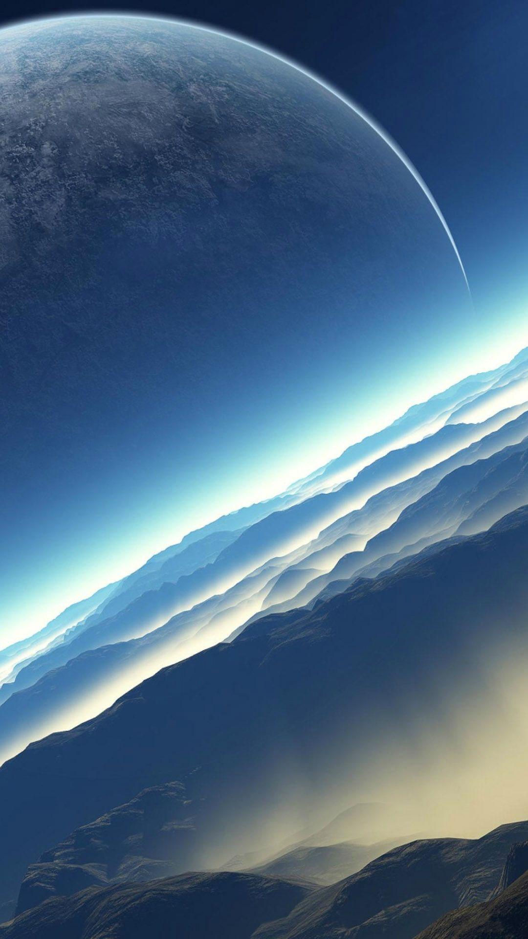1080x1920 Fictional Exoplanet Space #iPhone #plus #Wallpaper. Space iphone wallpaper, Wallpaper space, Galaxy wallpaper