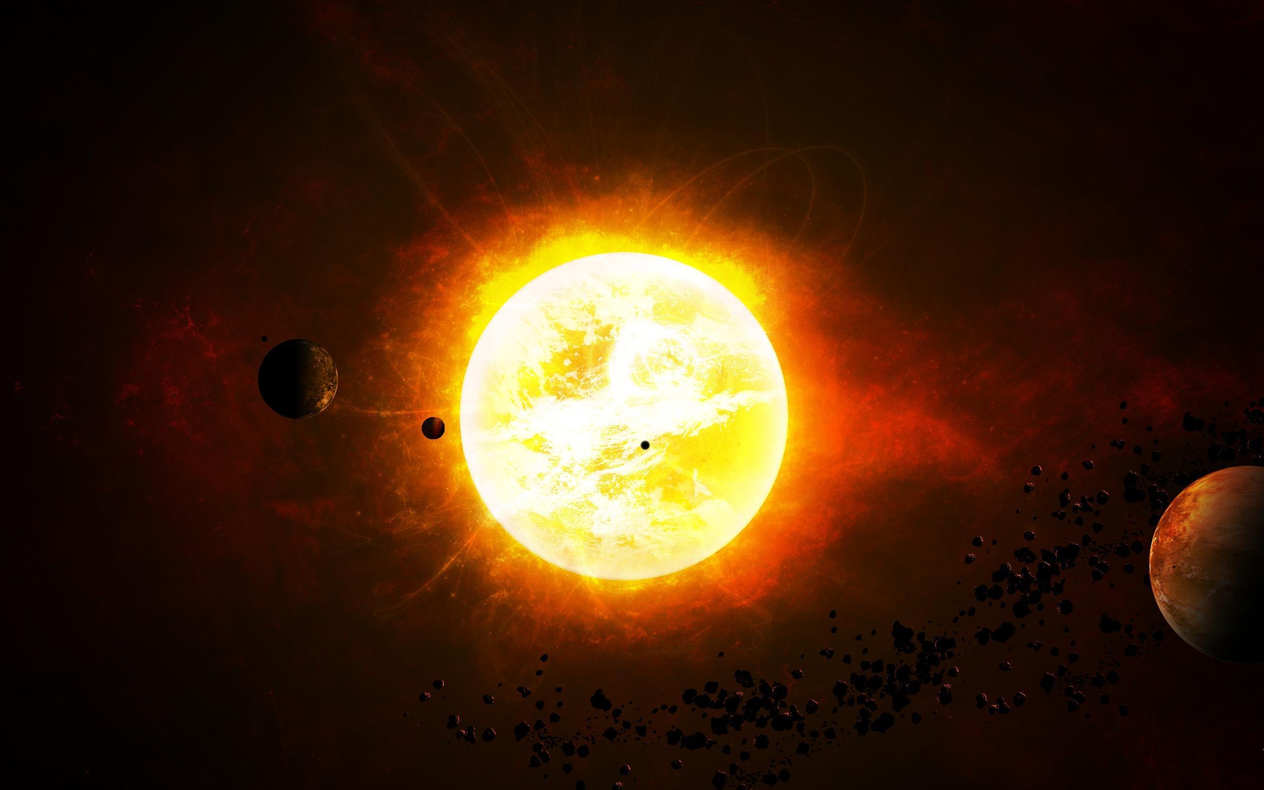2560x1600 Sun In Space Wallpaper