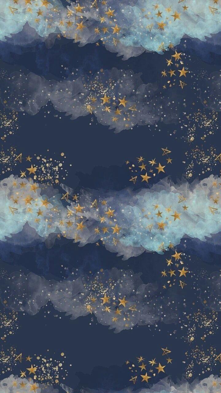 720x1280 Celestial iPhone wallpaper moon & stars. Cloud wallpaper, Cute wallpaper, Aesthetic iphone wallpaper