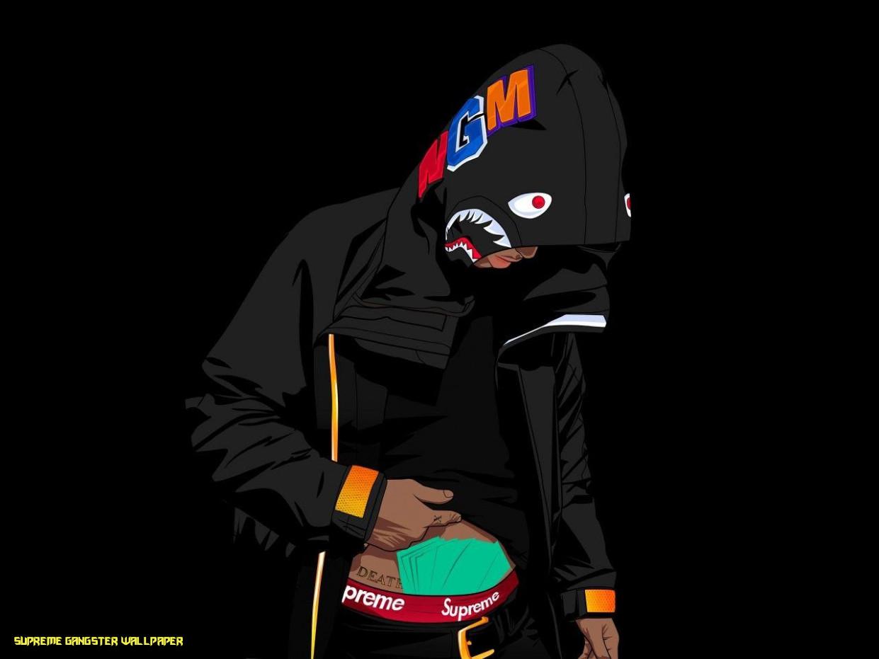 1241x931 gangster wallpaper, fictional character, outerwear, font, helmet, illustration, graphic design, games, t shirt