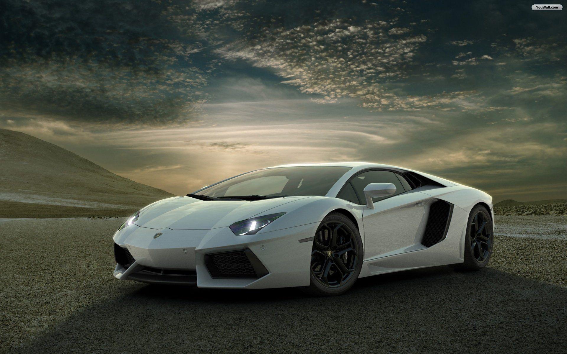 1920x1200 White Lamborghini Wallpaper